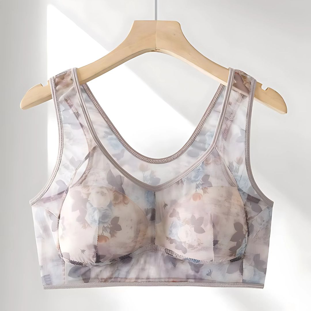 Pack Of 6 Ice Silk Lace Cooling Summer Bras