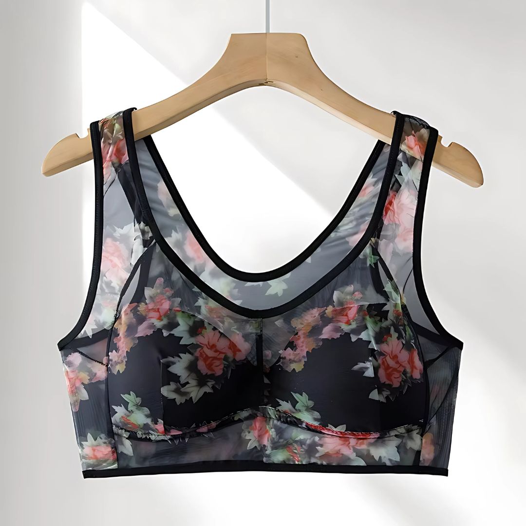 Pack Of 6 Ice Silk Lace Cooling Summer Bras