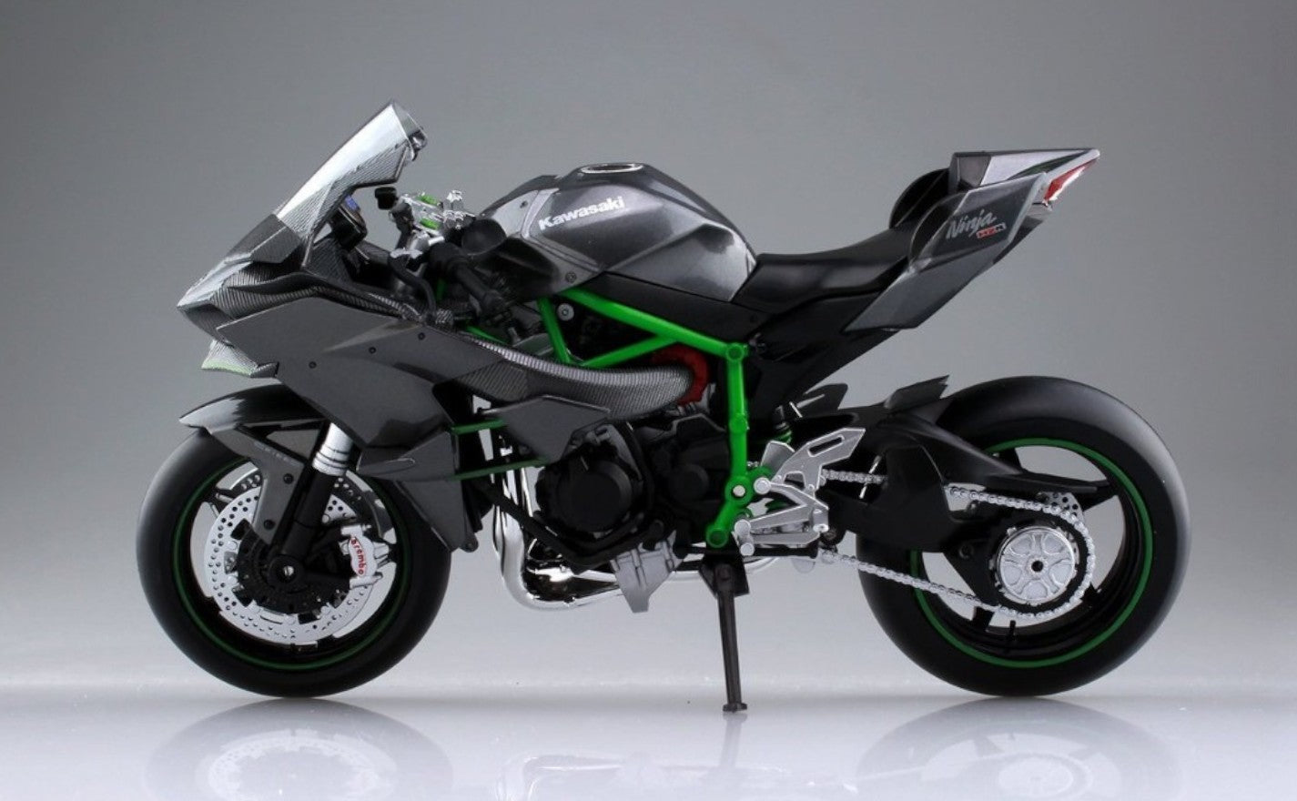 Kawasaki Ninja H2R Scale Model bike collectible 1:9 - Big Size
