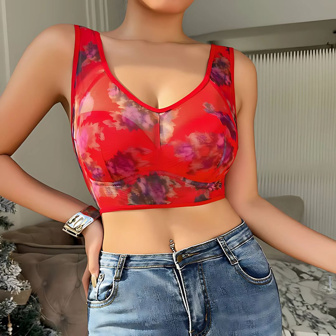 Pack Of 6 Ice Silk Lace Cooling Summer Bras