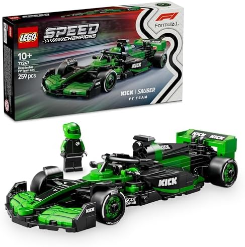 LEGO Speed Champions Kick Sauber F1 Team C44 Race Car Toy