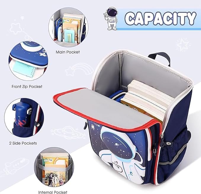 Mumma Mall - Kid’s 3D School Bag🧳 | Light & Weight🌬️ | Soft & Durable🛡️ | Waterproof💦