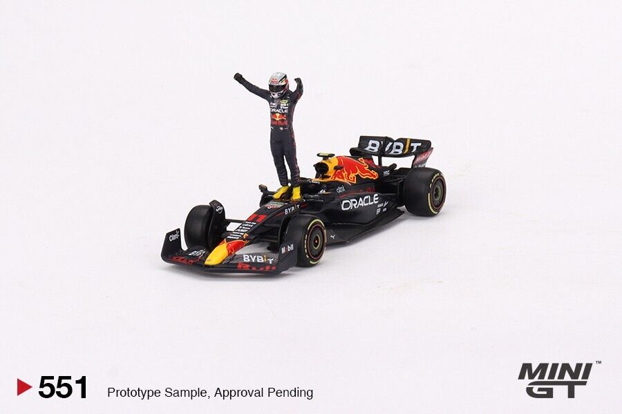 Mini GT 1:64 F1 Red Bull Racing RB18 #11 Sergio Pérez 2022 Monaco Winner #551