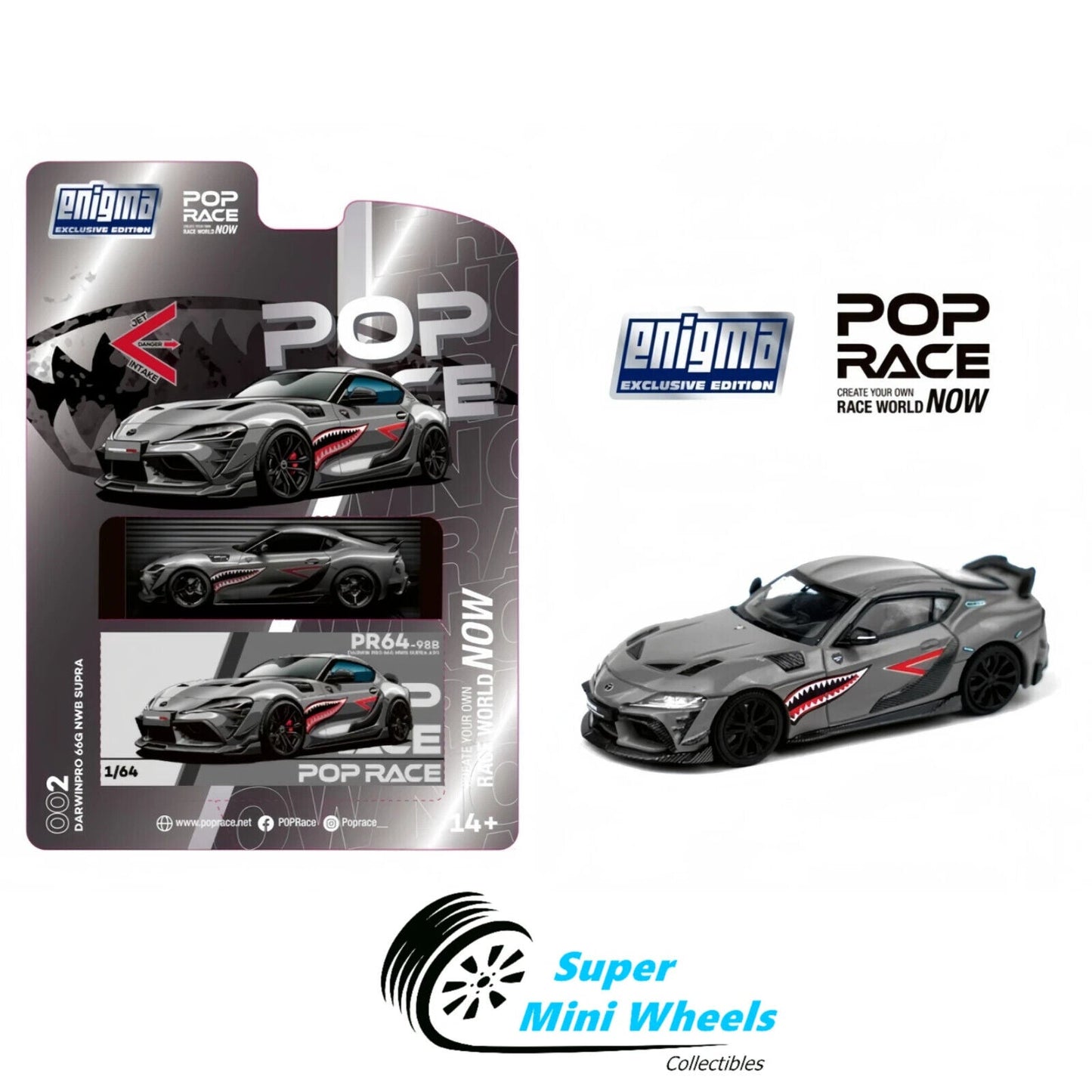 Pop Race 1:64 Darwinpro 66G NWB Supra #002 Enigma Exclusive Edition