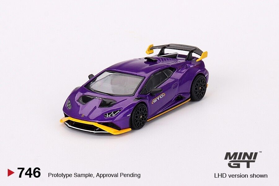 Mini GT 1:64 Lamborghini Huracán STO Viola Pasifae #746