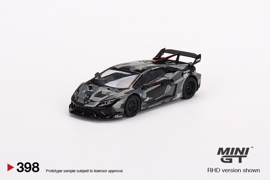 Mini GT 1:64 LB WORKS Lamborghini Huracán GT Digital Camouflage #398