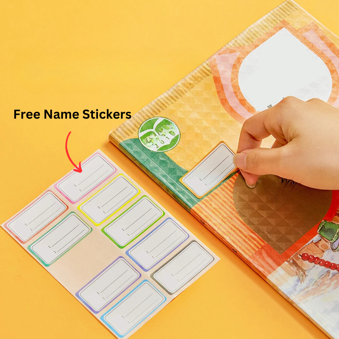 Self-adhesive transparent protective book cover (Pack of 50/80)