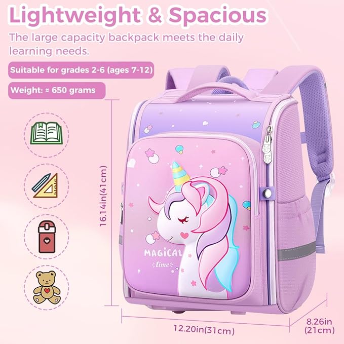 Mumma Mall - Kid’s 3D School Bag🧳 | Light & Weight🌬️ | Soft & Durable🛡️ | Waterproof💦
