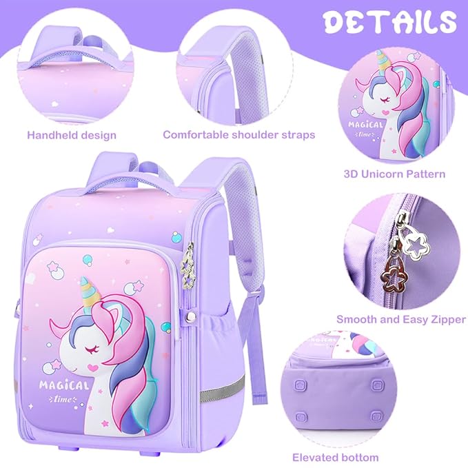 Mumma Mall - Kid’s 3D School Bag🧳 | Light & Weight🌬️ | Soft & Durable🛡️ | Waterproof💦