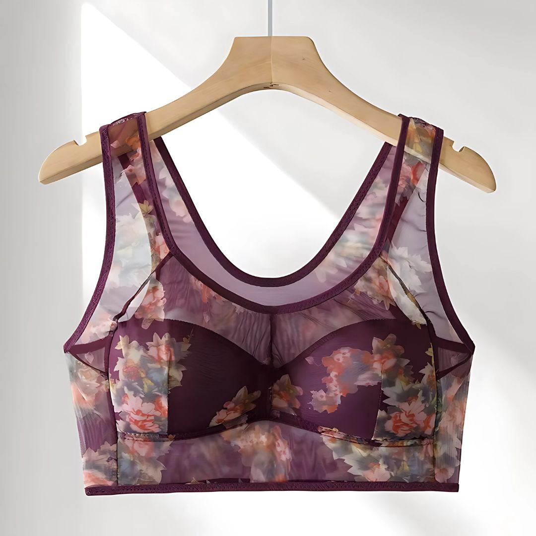 Pack Of 6 Ice Silk Lace Cooling Summer Bras
