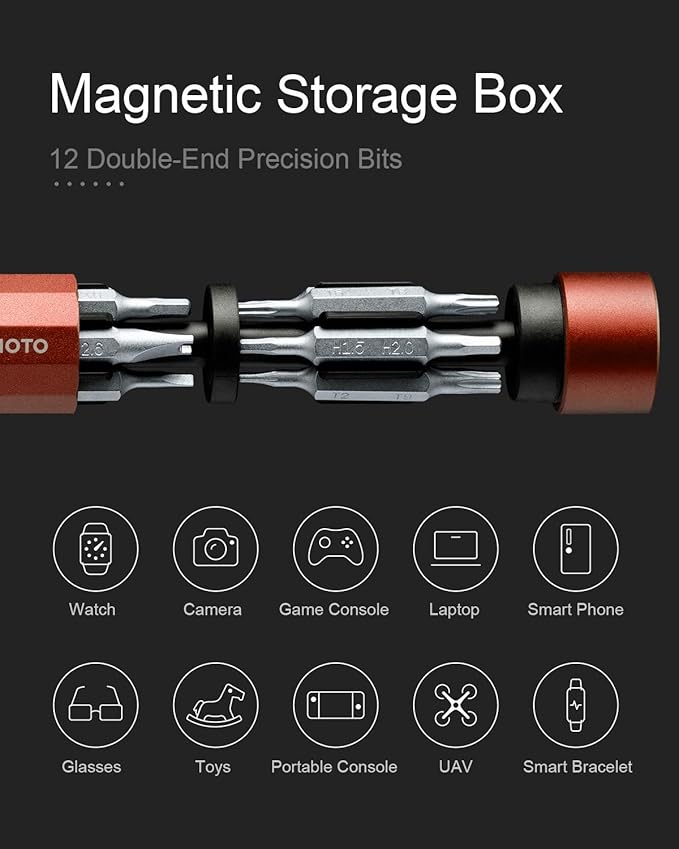 HOTO Brushless Drill Tool Set Bundle with Precision Screwdriver Sets