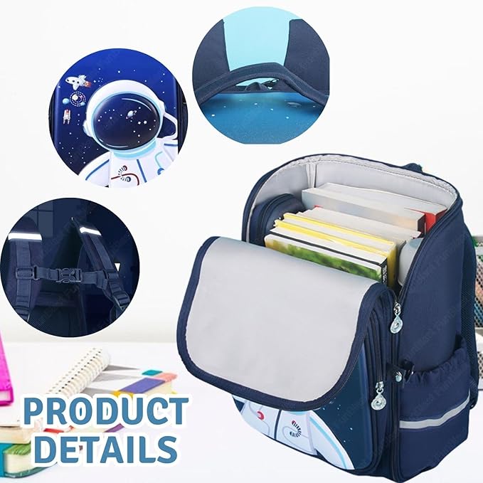 Mumma Mall - Kid’s 3D School Bag🧳 | Light & Weight🌬️ | Soft & Durable🛡️ | Waterproof💦