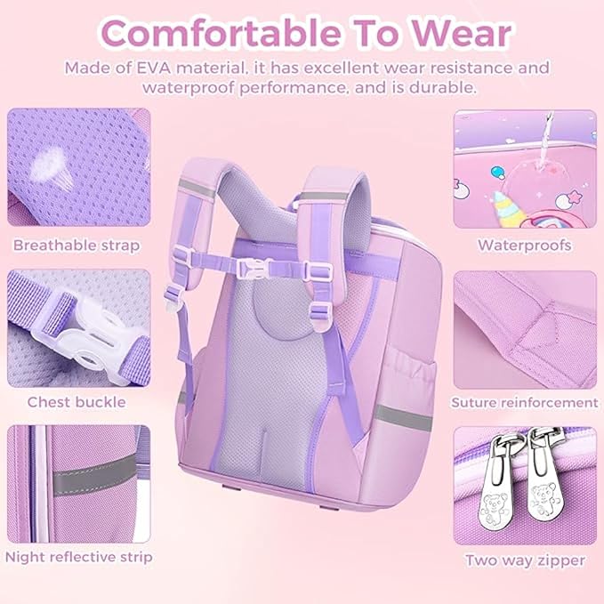 Mumma Mall - Kid’s 3D School Bag🧳 | Light & Weight🌬️ | Soft & Durable🛡️ | Waterproof💦