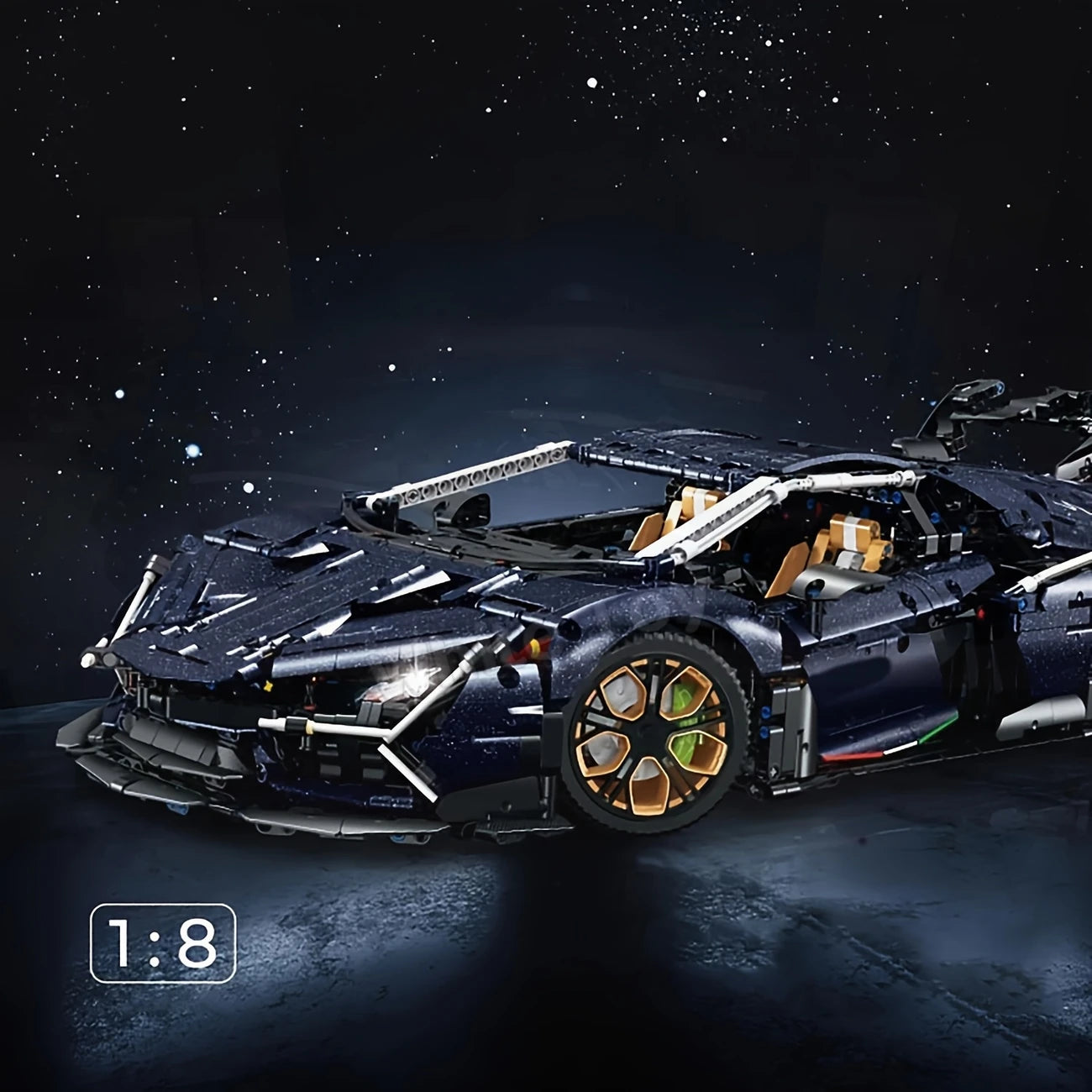 Limited Edition Starry Sky Fashion Sports Car Building Block Toy