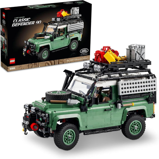 LEGO Icons Land Rover Classic Defender 90 10317 Model Car Building Set for Adults and Classic Car Lovers