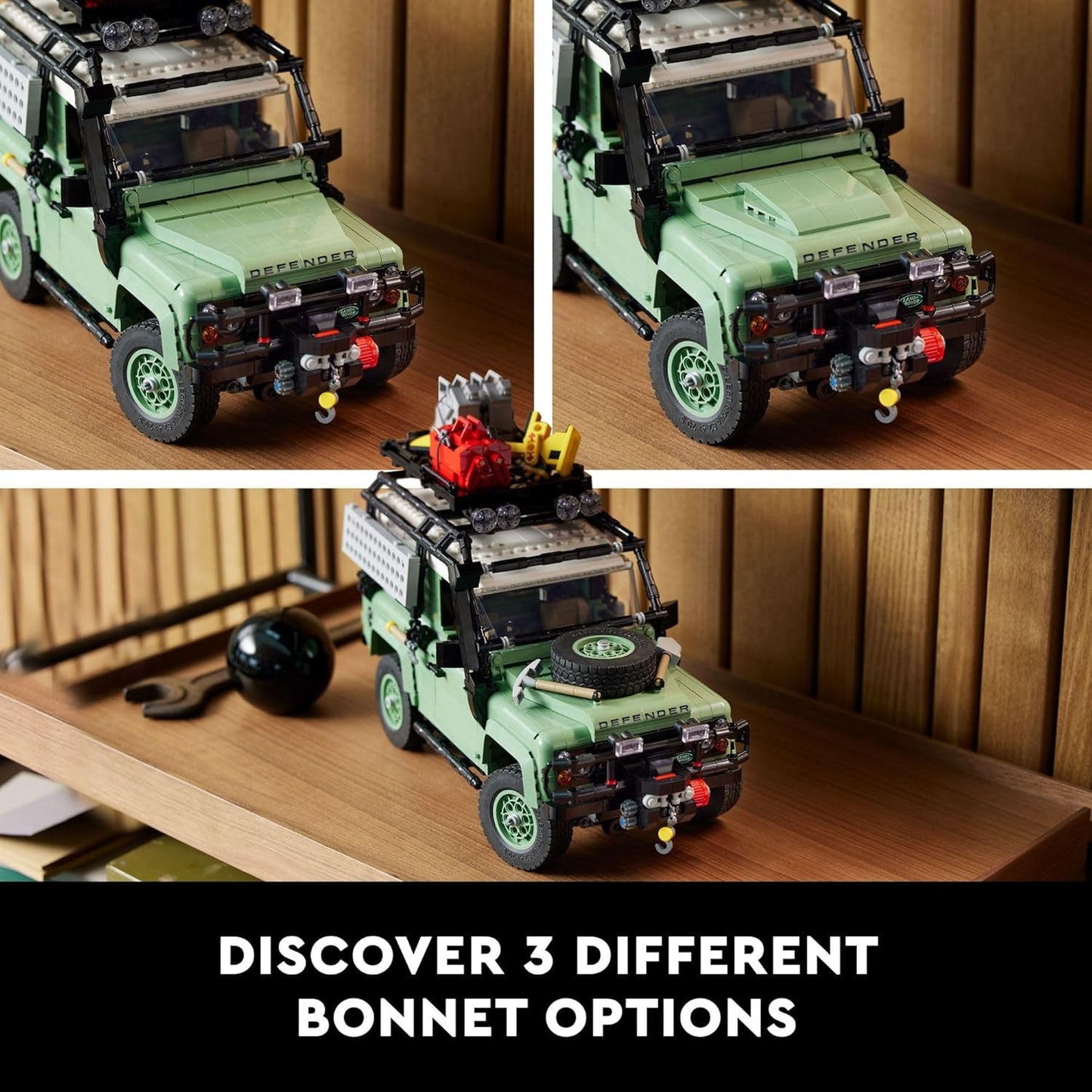 LEGO Icons Land Rover Classic Defender 90 10317 Model Car Building Set for Adults and Classic Car Lovers
