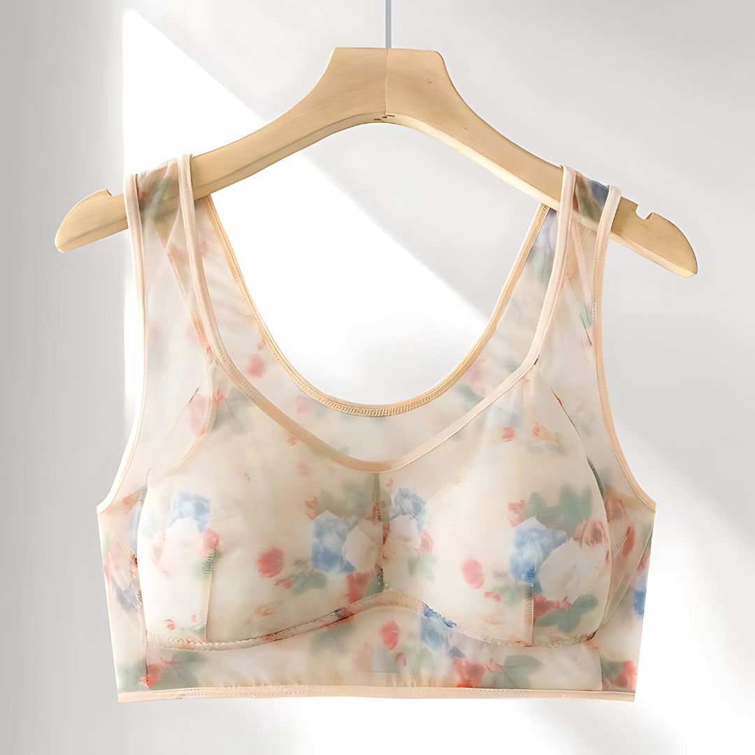 Pack Of 6 Ice Silk Lace Cooling Summer Bras