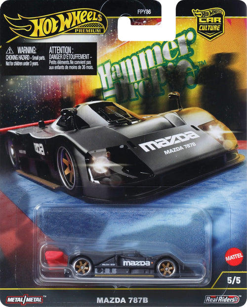 Hot Wheels Premium Car Culture Collectible Toy Car, 1:64 Scale Die-Cast Mazda 787B