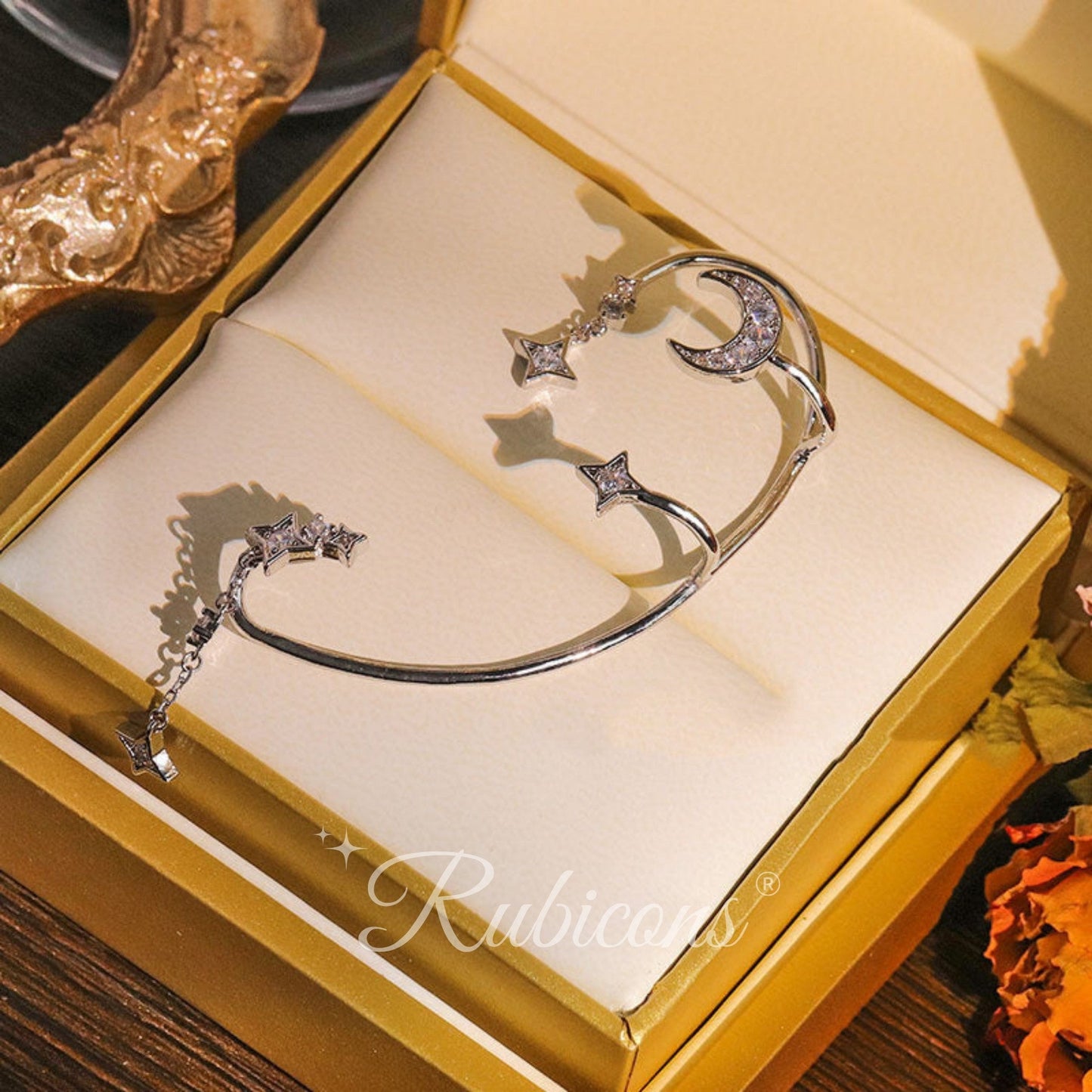Crystal Moonstar Earrings (PAIR)