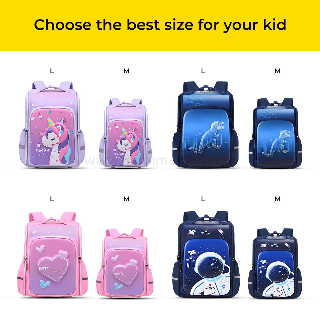 Mumma Mall - Kid’s 3D School Bag🧳 | Light & Weight🌬️ | Soft & Durable🛡️ | Waterproof💦