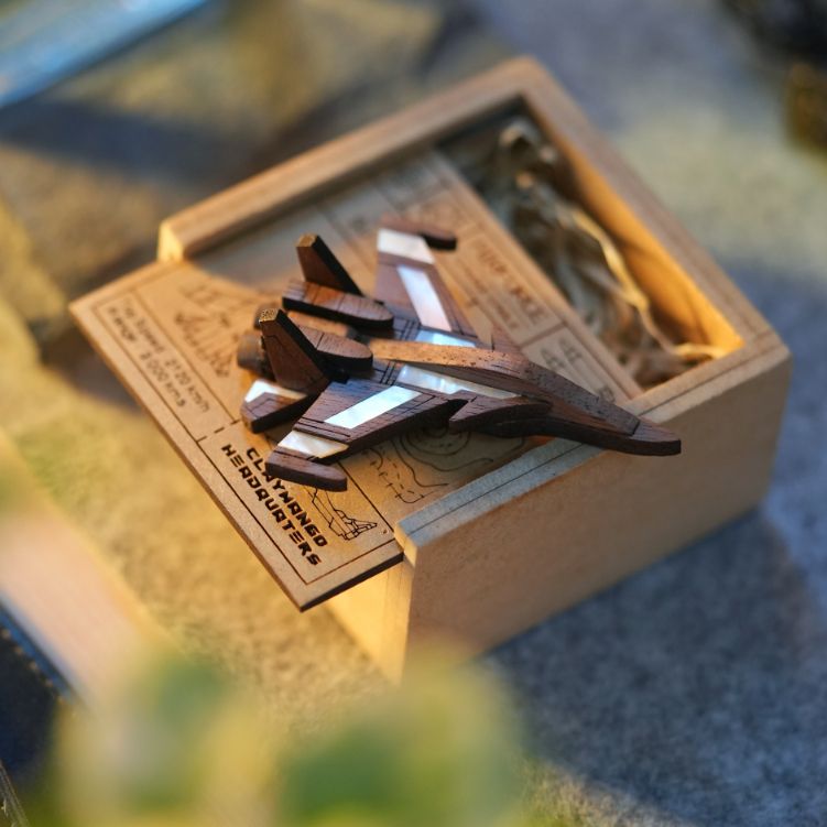 SUKHOI SU-30MKI Mother of Pearl Wooden Brooch - The Master