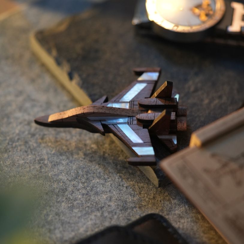 SUKHOI SU-30MKI Mother of Pearl Wooden Brooch - The Master