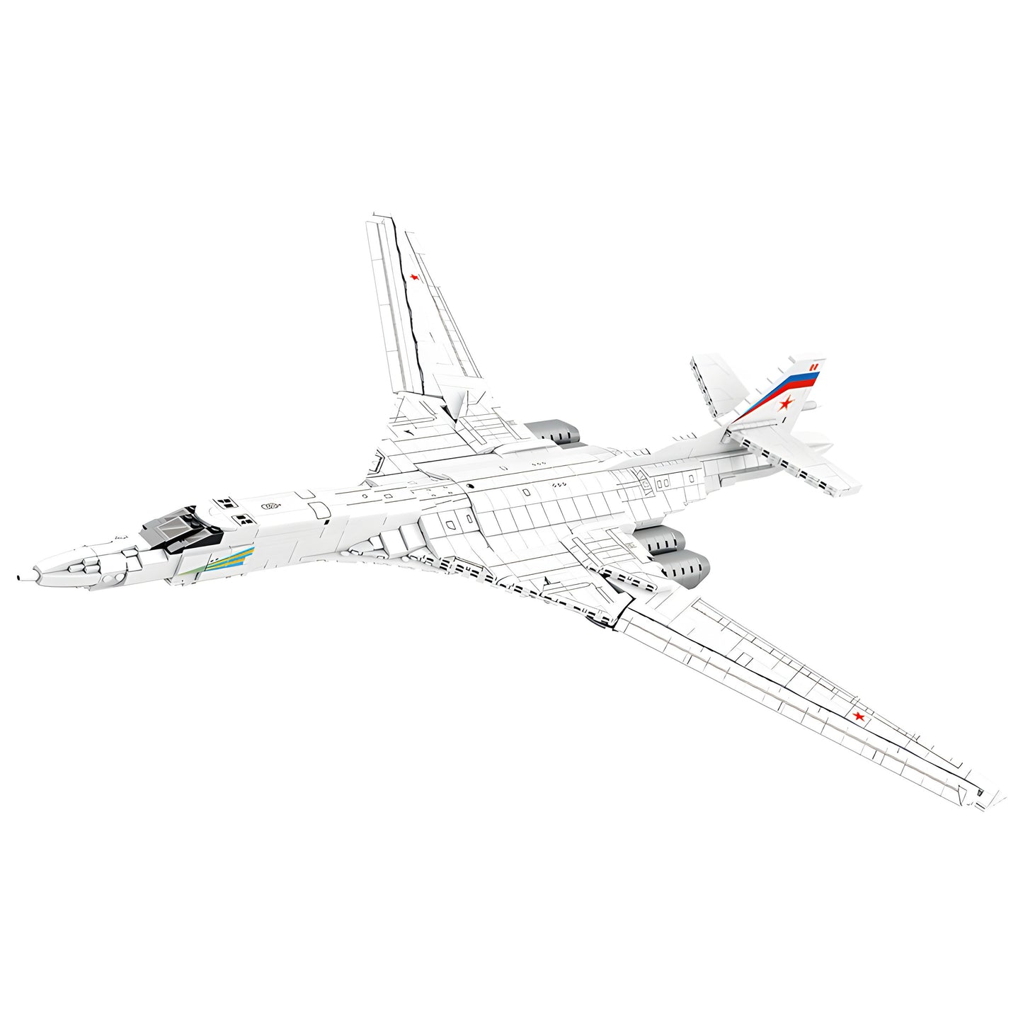 TU-160 STRATEGIC BOMBER | 1598PCS