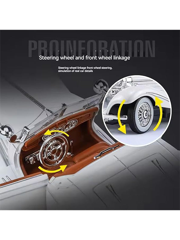 Mercedes Benz 500K Model 1:24 Scale Diecast Car - Metal Collectible