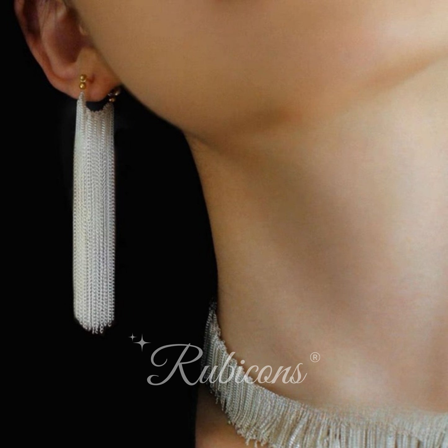 Galaxy Waterfall Tassel Earrings