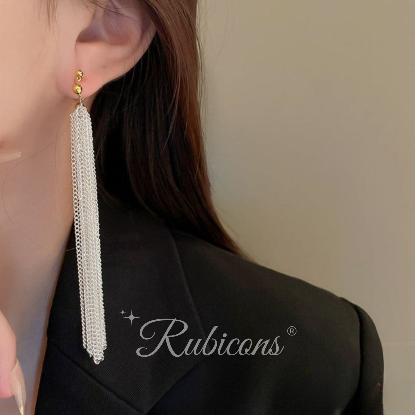 Galaxy Waterfall Tassel Earrings