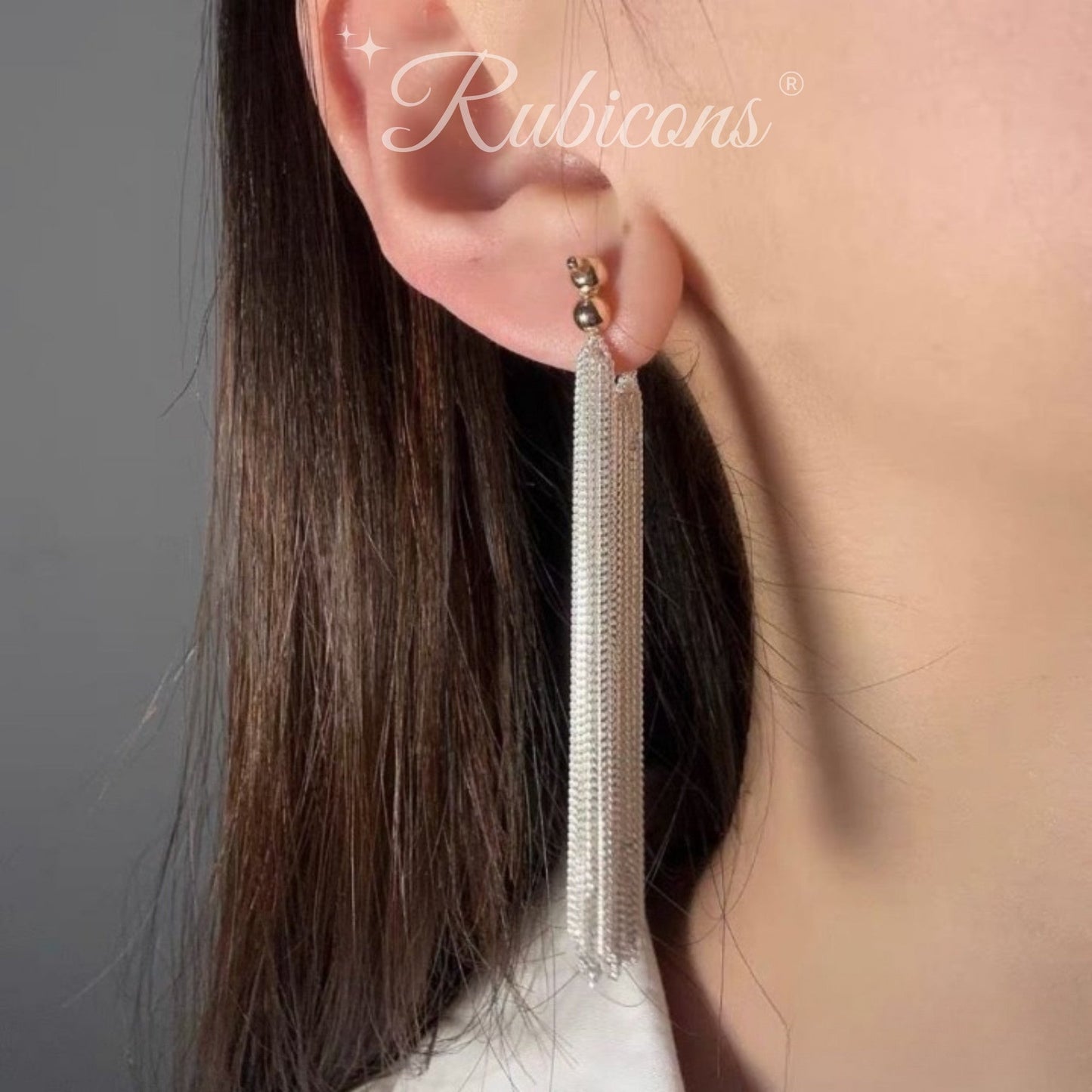Galaxy Waterfall Tassel Earrings