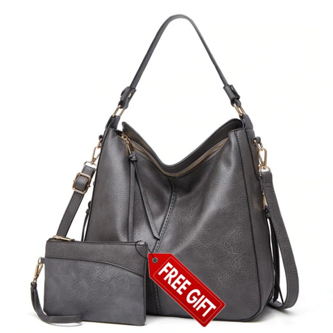 Luxury Leather Hobo Handbag
