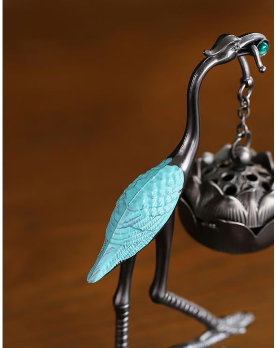 Lotus Crane Ornaments & Aromatherapy Diffuser