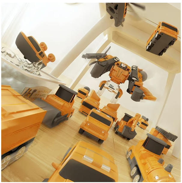 Magnetic Transform Engineering Car Assembled Toys 🔥🧲