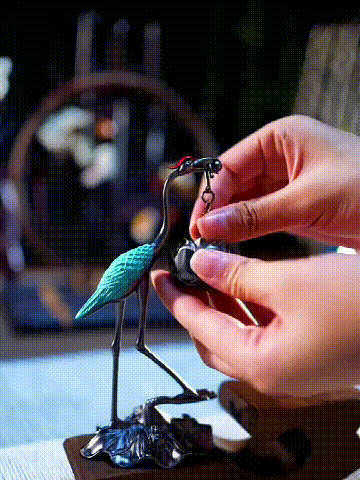 Lotus Crane Ornaments & Aromatherapy Diffuser