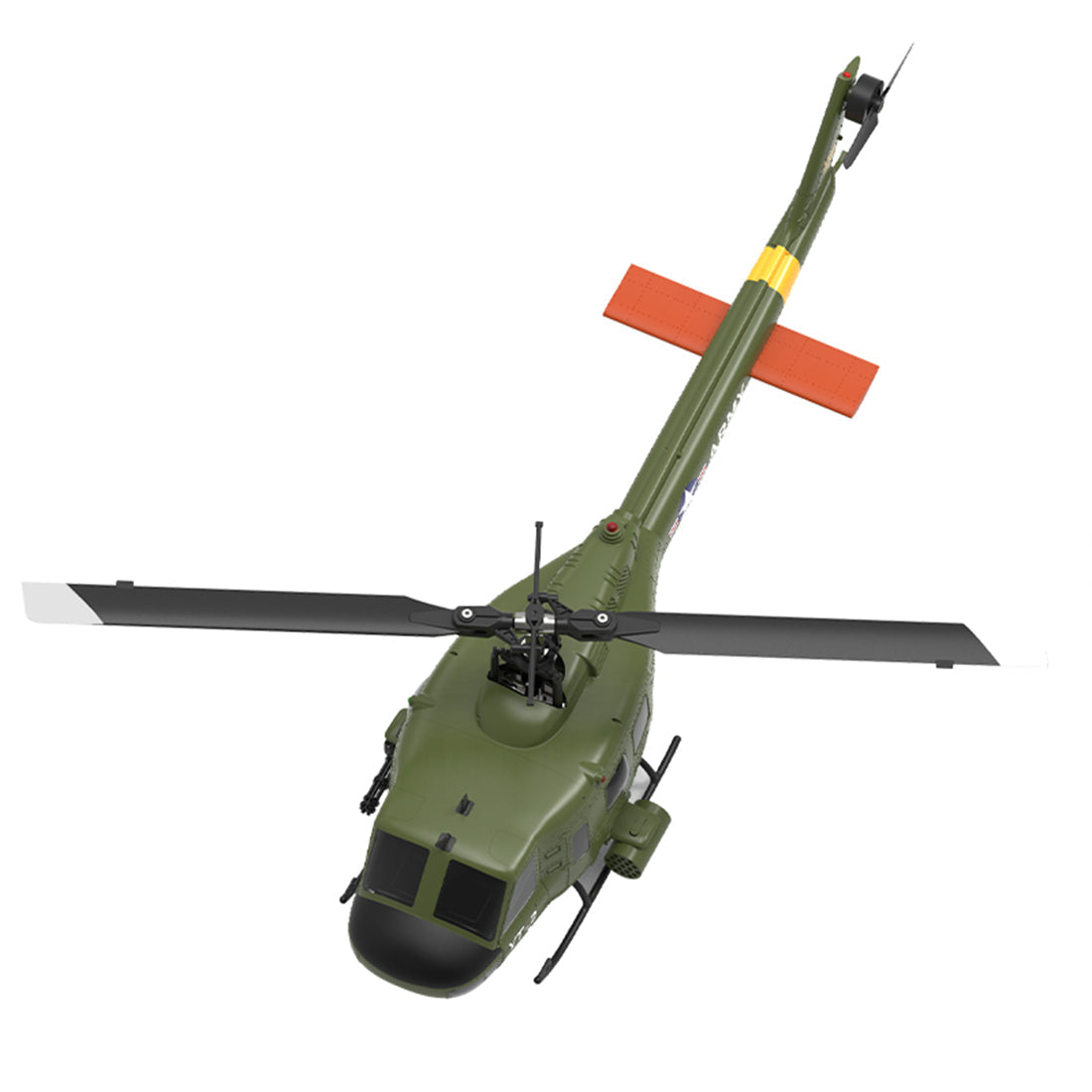YU XIANG F07/F07-V 1/34 Scale UH-1 Huey 2.4G 6CH Brushless Direct-Drive 6G Flybarless RC Helicopter Model (RTF Version/Mode1/Mode2)