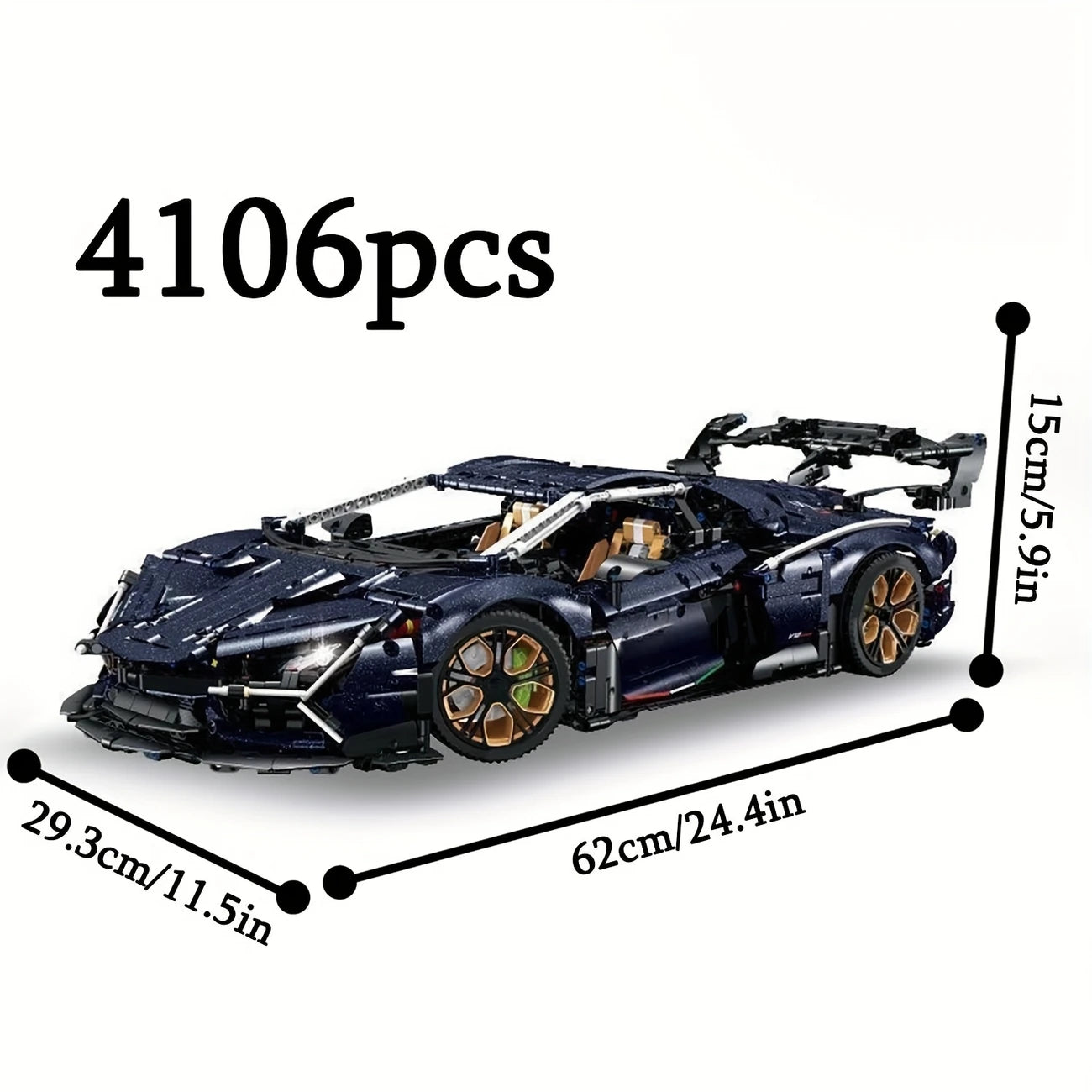 Limited Edition Starry Sky Fashion Sports Car Building Block Toy