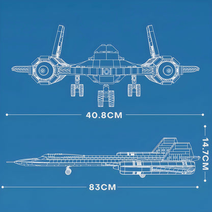 SR-71 BLACKBIRD | 1776PCS