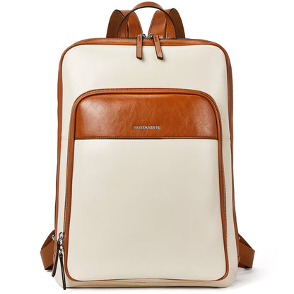 Vintage Leather Laptop College Travel Backpack