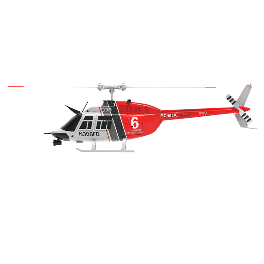 RC ERA C138 1/33 Scale BELL 206 Helicopter 2.4G 6CH Single-Rotor Gyroscopic Flying Aircraft Model Jet Ranger