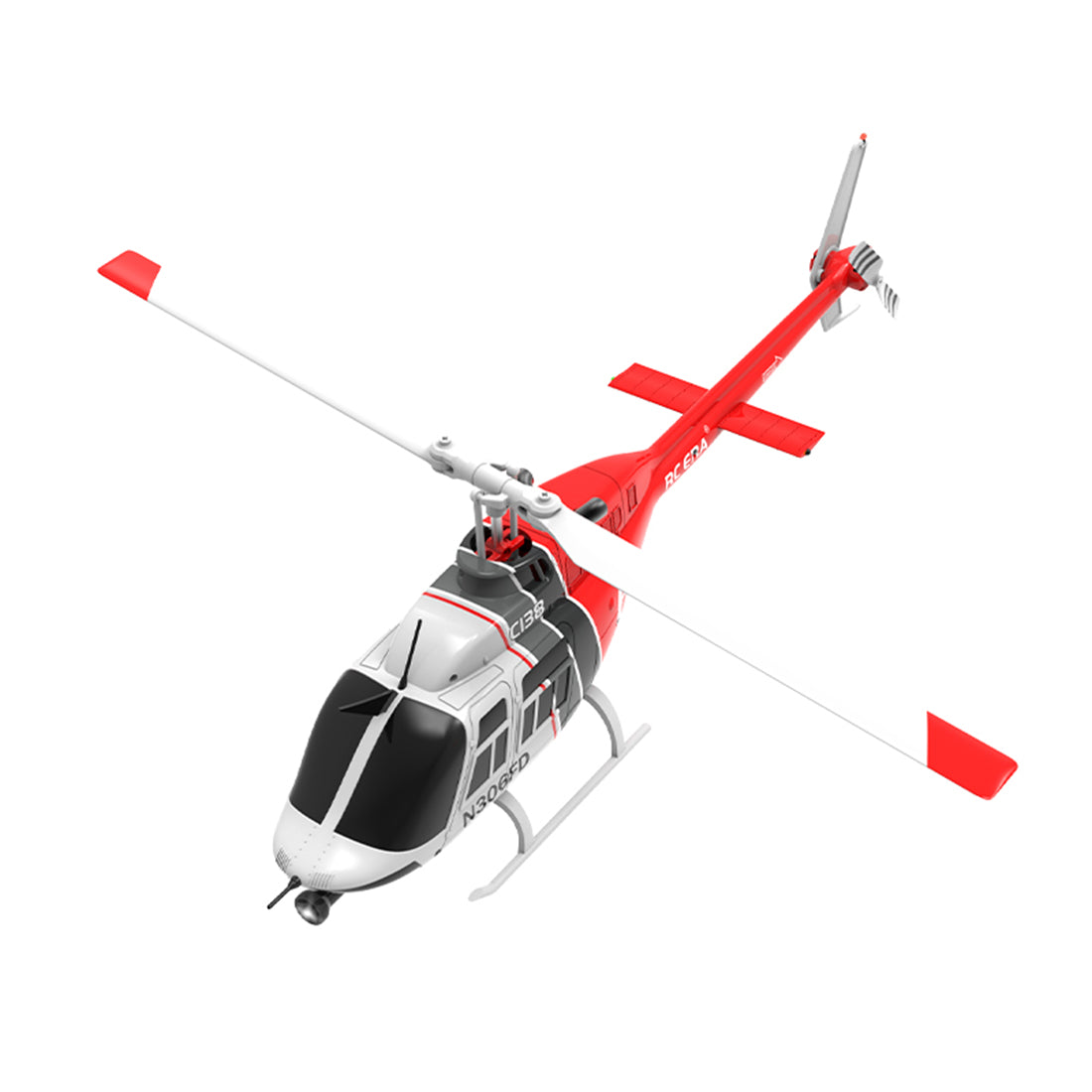 RC ERA C138 1/33 Scale BELL 206 Helicopter 2.4G 6CH Single-Rotor Gyroscopic Flying Aircraft Model Jet Ranger