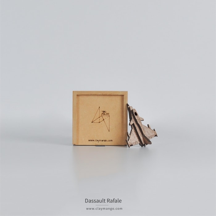 Dassault Rafale - Wooden Brooch