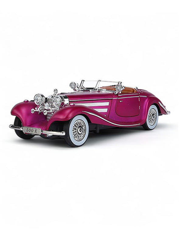 Mercedes Benz 500K Model 1:24 Scale Diecast Car - Metal Collectible