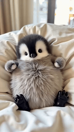 Realistic Baby Penguin Doll