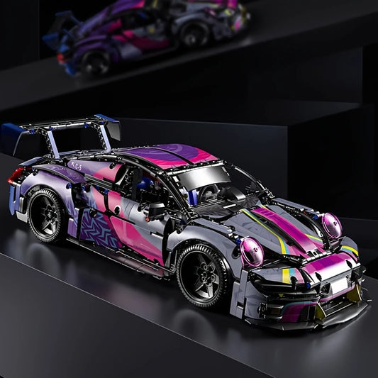 1661pcs High Difficulty Adult Colorful Sports Car Model