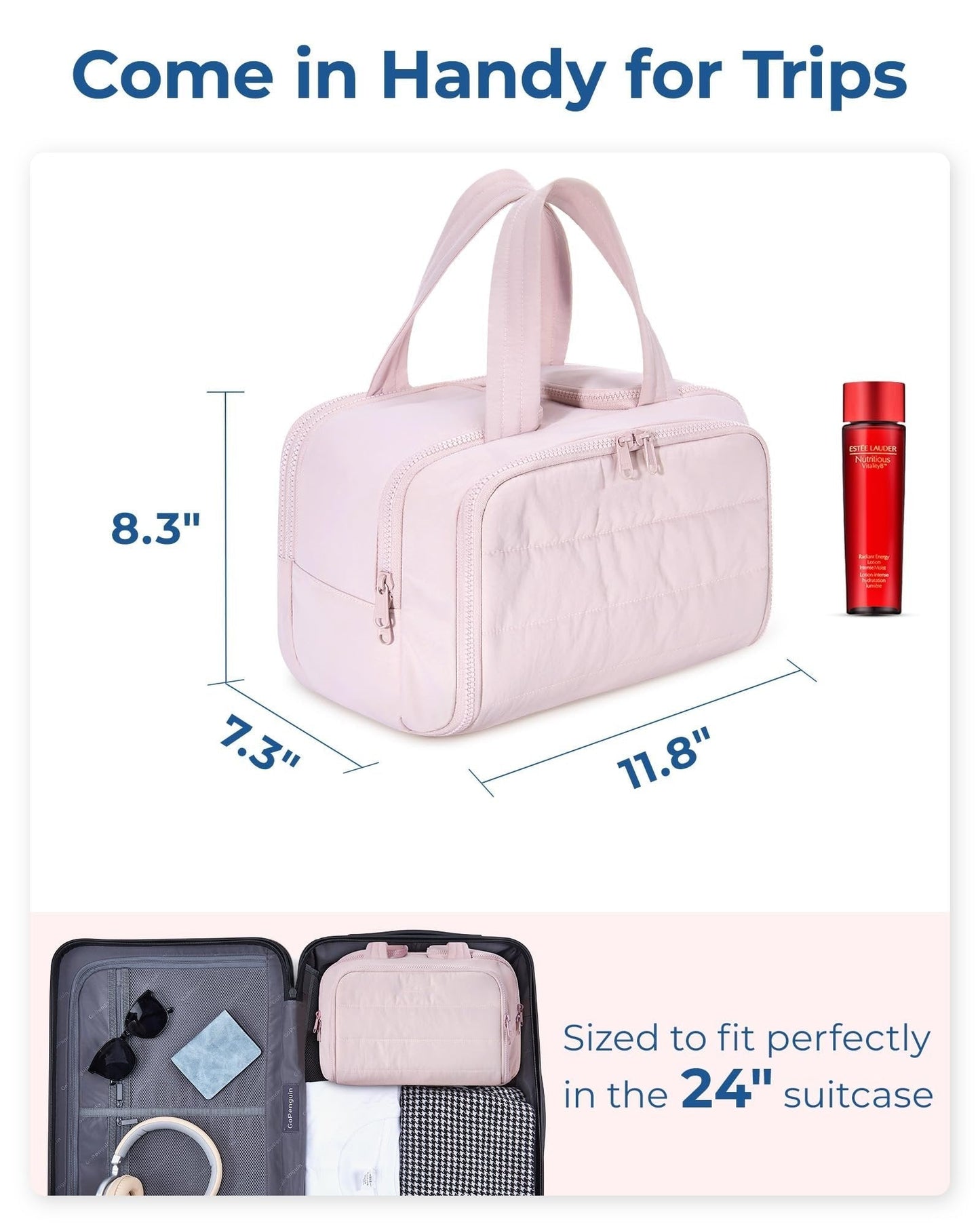 Fierce-Green 4-in-1 Travel Toiletry Bag