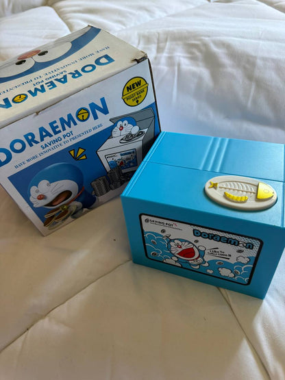 Doraemon Cartoon Cat Electric Savings Cute Stealing Money Cat Greedy Money Eating Money Cat