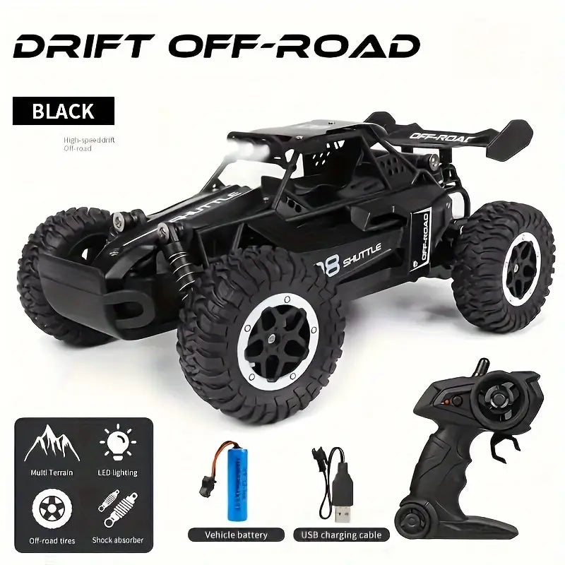 JJR/C 1:16 Small High-speed Off-road 2.4G Remote Control Car, Drifting 20KM/H, Rechargeable 500mAh Battery, USB Charging