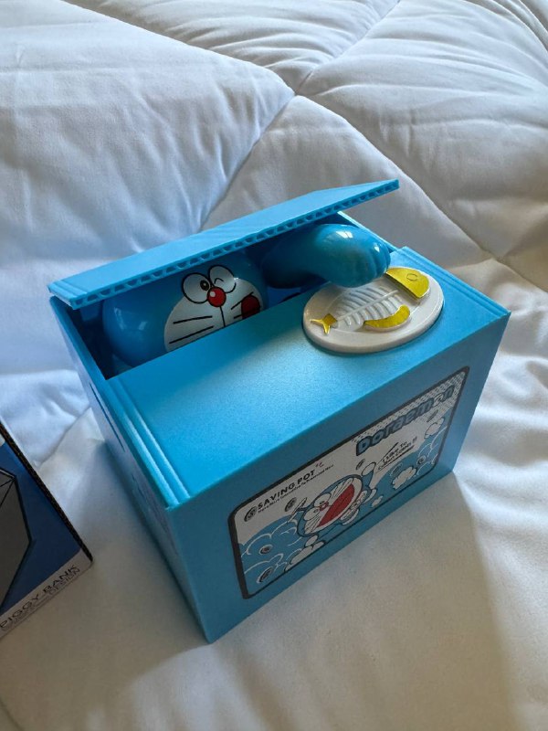 Doraemon Cartoon Cat Electric Savings Cute Stealing Money Cat Greedy Money Eating Money Cat