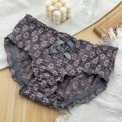 Floral Bow Bliss Panty Pack 🌸🎀